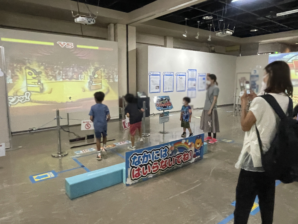 スーパーとんとんずもうで遊ぶ様子