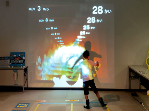 忍者分身の術 残像エフェクト画面