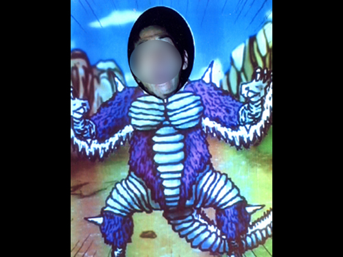 顔出しデジタルパネル オリジナルデザイン例1