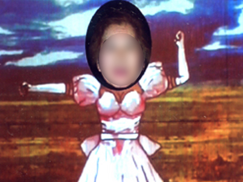 顔出しデジタルパネル オリジナルデザイン例6