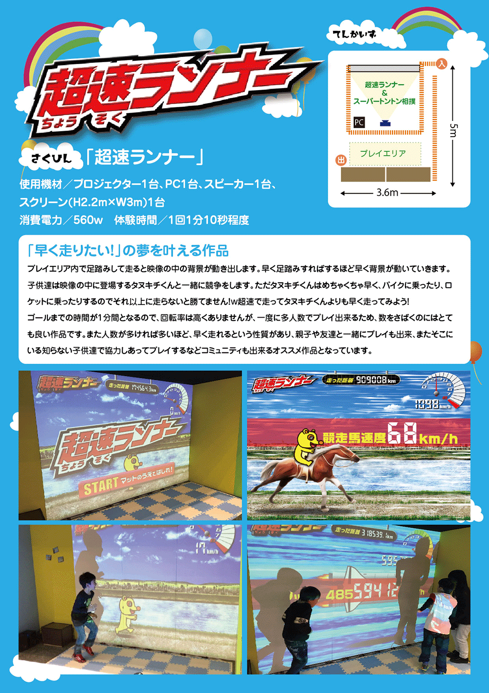 超速ランナー ゲームプレイGIFアニメ